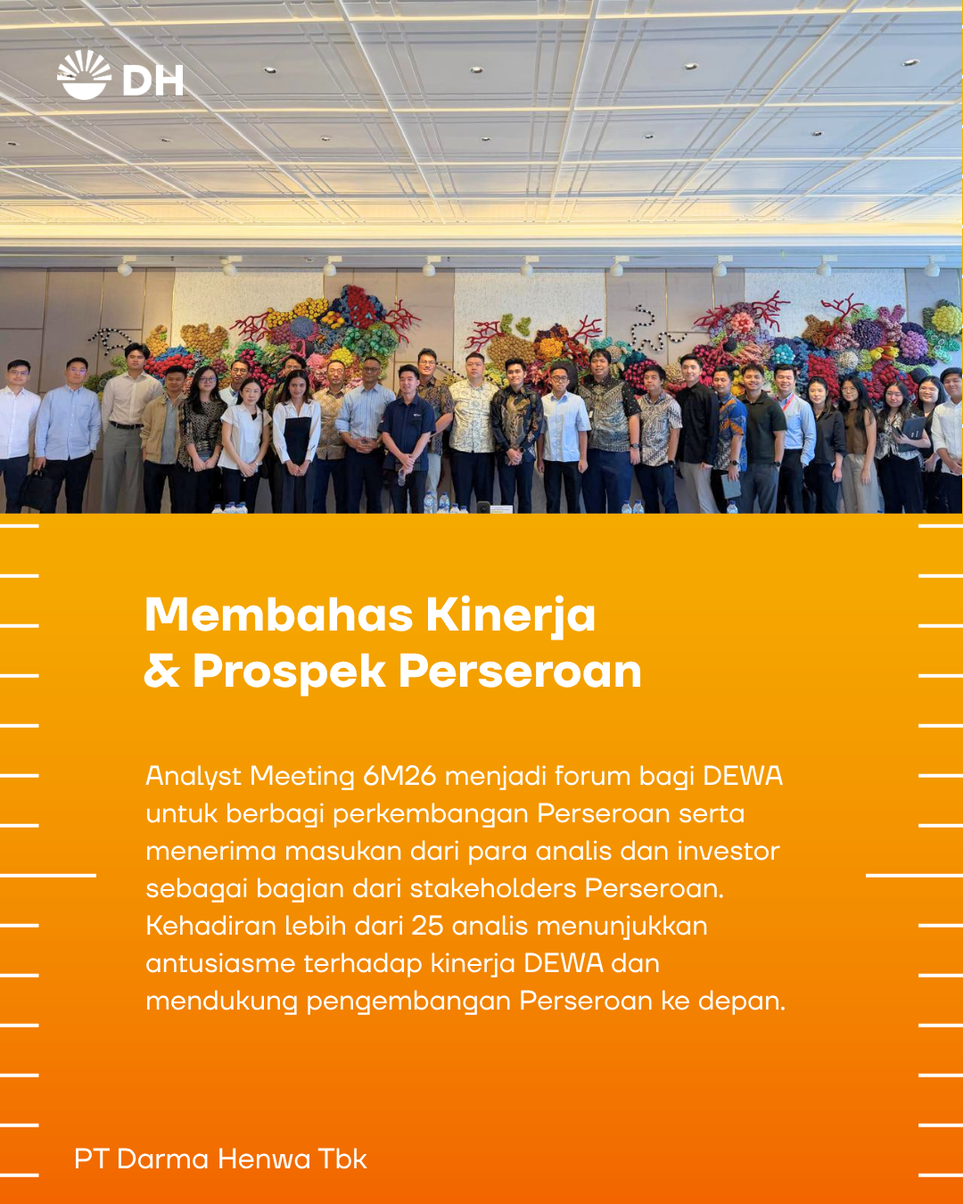Kinerja 6M26 Analyst Meeting Pencapaian dan Arah Strategis Perseroan
